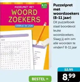 Boekenvoordeel Puzzelpret met woordzoekers (8-11 jaar) aanbieding