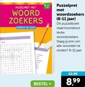 Boekenvoordeel Puzzelpret met woordzoekers (8-11 jaar) aanbieding