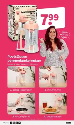 Wibra PoetsQueen pannenkoekenmixer aanbieding