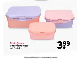 Wibra PoetsQueen voorraadbakjes set, 3 stuks aanbieding