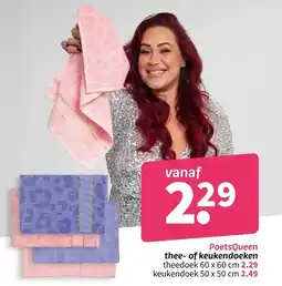 Wibra PoetsQueen thee- of keukendoeken theedoek aanbieding