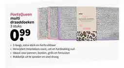 Wibra PoetsQueen multi draaddoeken 3 stuks aanbieding