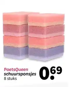 Wibra PoetsQueen schuursponsjes aanbieding