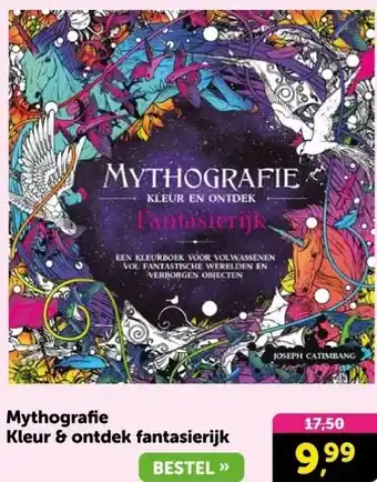 Boekenvoordeel Mythografie Kleur & ontdek fantasierijk aanbieding