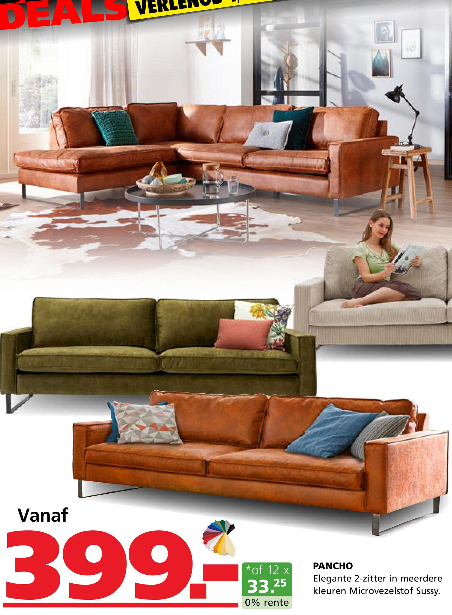 PANCHO aanbieding bij Seats and Sofas