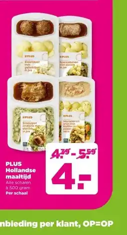 PLUS PLUS Hollandse maaltijd aanbieding