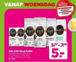 PLUS Alle Café Nova Koffie aanbieding