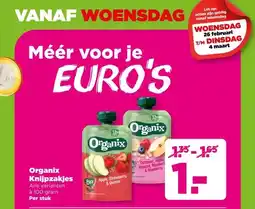 PLUS Organix Knijpzakjes aanbieding