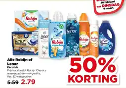 PLUS Alle Robijn of Lenor aanbieding