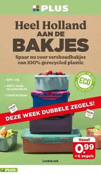 PLUS Heel Holland AAN DE BAKJES aanbieding