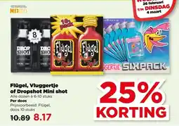 PLUS Flügel, Vluggertje of Dropshot Mini shot aanbieding