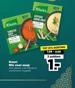 PLUS Knorr Mix voor soep aanbieding