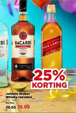 PLUS Johnnie Walker Whisky red label aanbieding