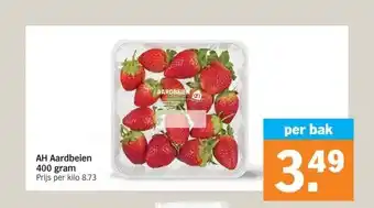 Albert Heijn AH Aardbeien 400 gram aanbieding