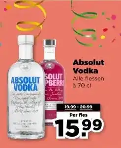 PLUS Absolut Vodka aanbieding