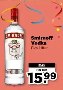 PLUS Smirnoff Vodka aanbieding