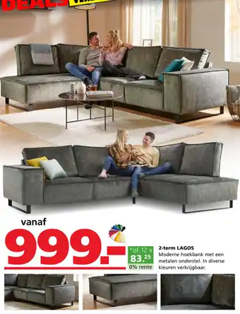 Seats and Sofas 2-term LAGOS aanbieding