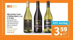 Albert Heijn Alle Hardys Crest of Winemaker's Lot 0.75 liter aanbieding