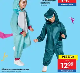 Lidl Kinder carnavals-kostuum aanbieding