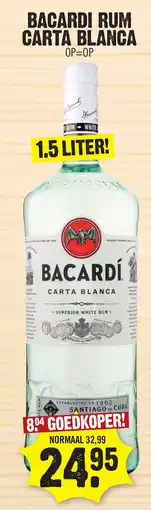 Super Dirck 3 BACARDI RUM CARTA BLANCA aanbieding