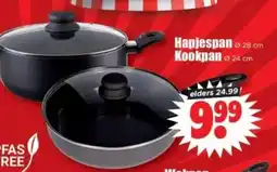 Dirk Hapjespan 28 cm Kookpan 24 cm aanbieding