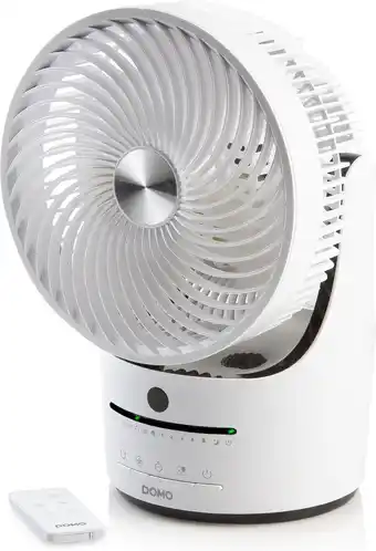 Amazon DOMO DO8148 Circulation Fan Tafelventilator, diameter 25 cm, 3 modi, wit aanbieding