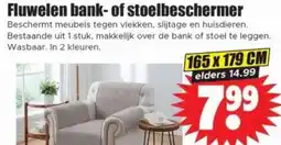 Dirk Fluwelen bank-of stoelbeschermer aanbieding