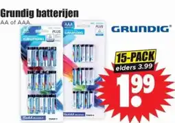 Dirk Grundig batterijen aanbieding