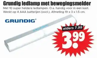 Dirk Grundig ledlamp met bewegingsmelder aanbieding