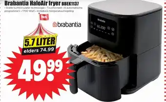 Dirk Brabantia HaloAir fryer BBEK1137 aanbieding