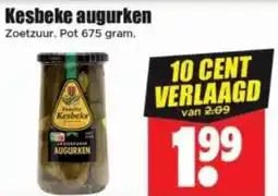 Dirk Kesbeke augurken aanbieding