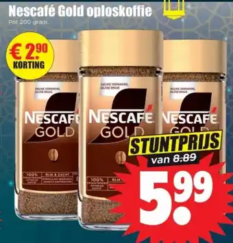 Dirk Nescafé Gold oploskoffie aanbieding