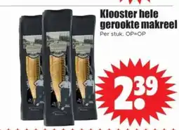 Dirk Klooster hele gerookte makreel aanbieding