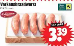 Dirk Varkensbraadworst aanbieding