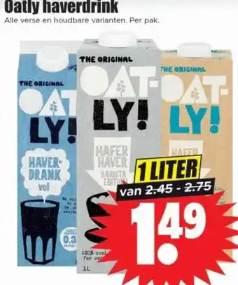 Dirk Oatly haverdrink aanbieding