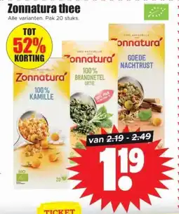 Dirk Zonnatura thee aanbieding