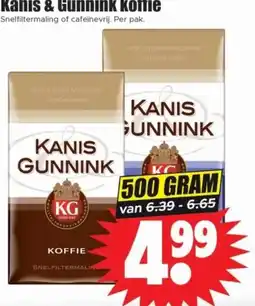 Dirk Kanis & Gunnink koffie aanbieding