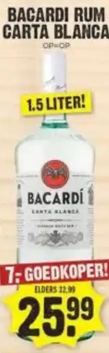 Dirk BACARDI RUM CARTA BLANCA aanbieding