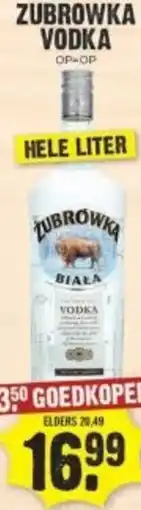 Dirk ZUBROWKA VODKA aanbieding