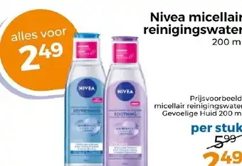 Trekpleister Nivea micellair reinigingswater aanbieding