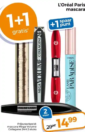 Trekpleister L'Oréal Paris mascara aanbieding