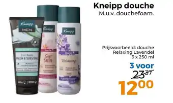 Trekpleister Kneipp douche aanbieding