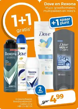 Trekpleister Dove en Rexona aanbieding