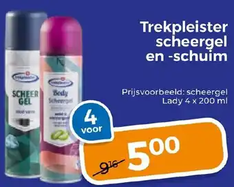 Trekpleister Trekpleister scheergel en schuim aanbieding