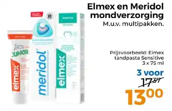 Trekpleister Elmex en Meridol mondverzorging aanbieding