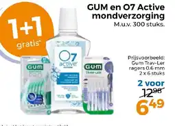 Trekpleister GUM en 07 Active mondverzorging aanbieding