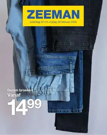 Zeeman Denim broeken aanbieding