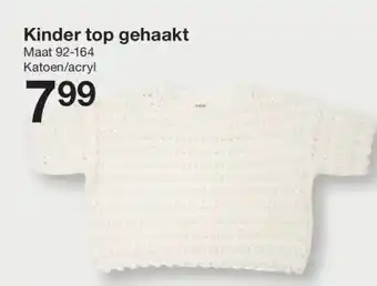 Zeeman Kinder top gehaakt aanbieding