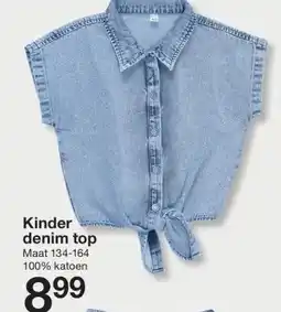 Zeeman Kinder www denim top aanbieding