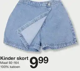 Zeeman Kinder skort aanbieding